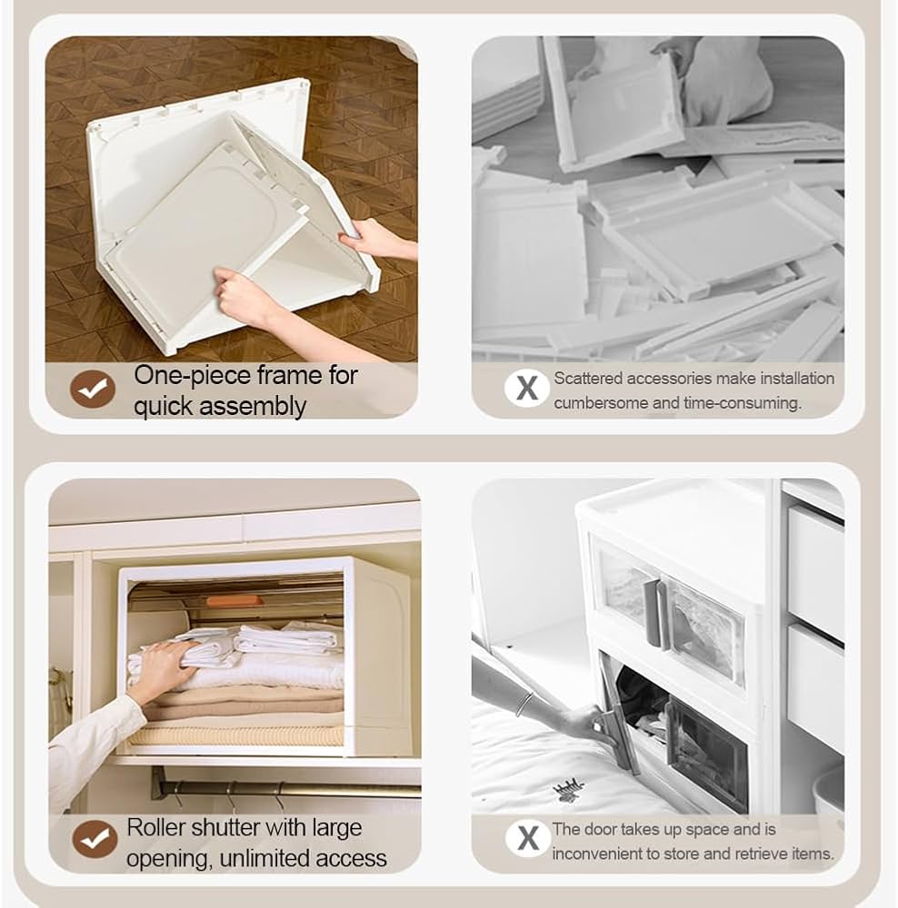 Amazon.co.jp: SPXMQSS 蓋付き収納ボックス、ローリング